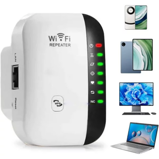 Repetidor WiFi Inalámbrico - Fácil Instalación, Mayor Velocidad y Alcance