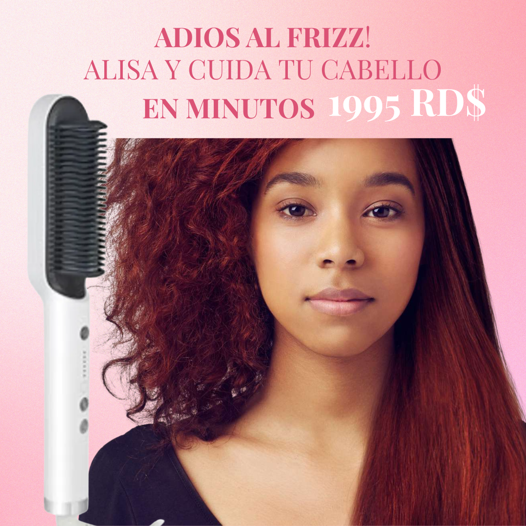 Cepillo Alisador 2 En 1 Plancha Profesional Iones Negativos